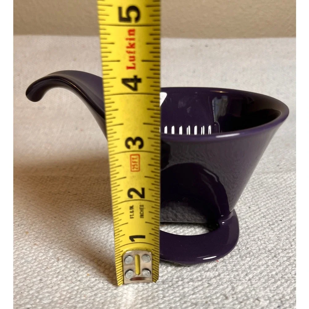 Purple Ceramic Coffee Pour Over Dripper Cone Brewer